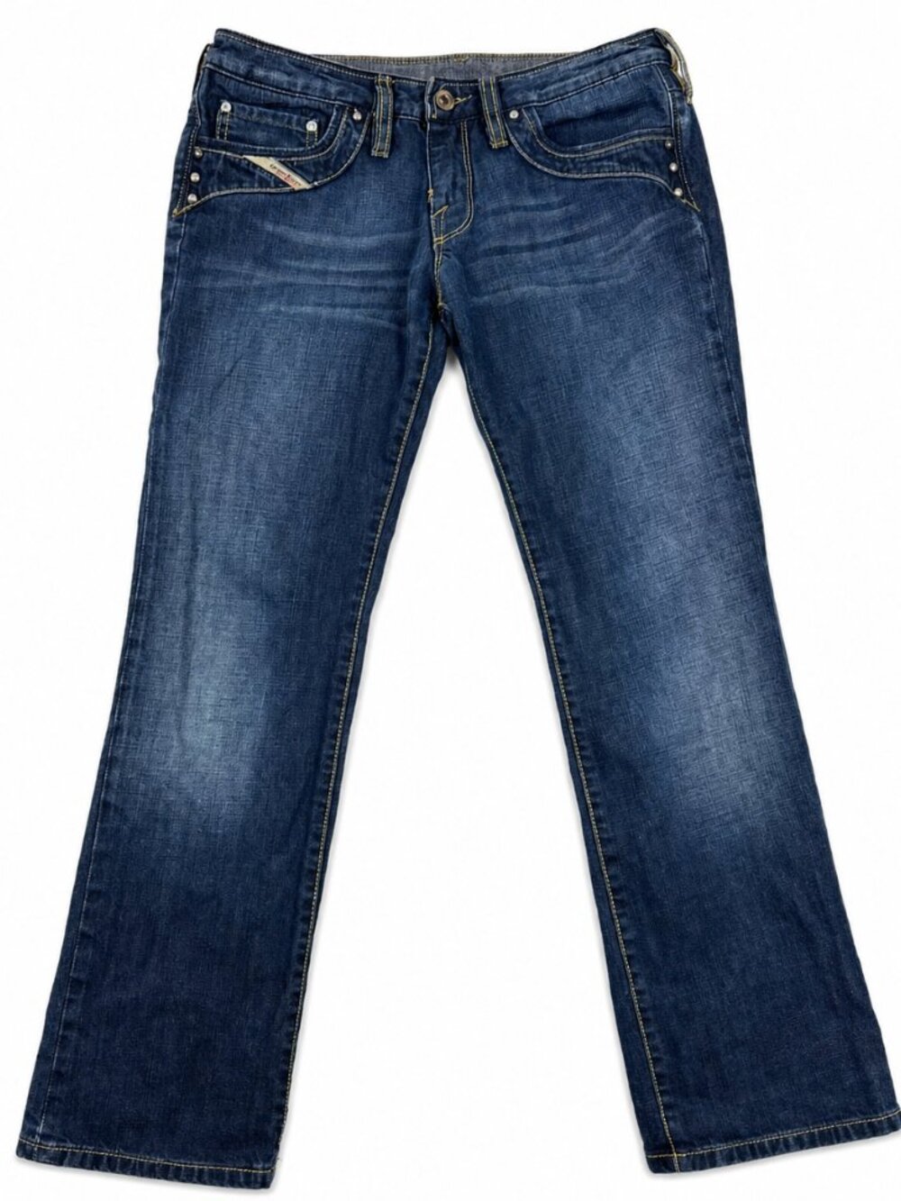 Vintage Diesel Kycut Jeans 2005 Y2K Low Rise Bootcut Size 27 Made in Italy